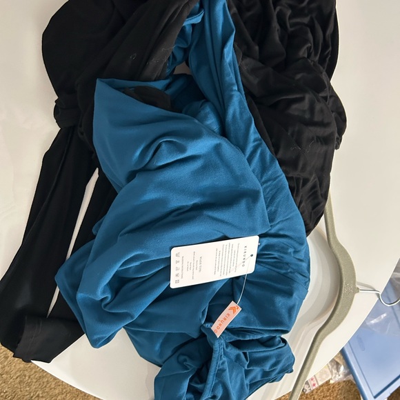 Teal Long Sleeve Wide Leg Jumpsuit NWT - Picture 6 of 7